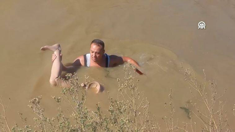 Sulama kanalında bir battı bir çıktı. Boğulma ihbarına giden ekipler şaşkına döndü - Resim: 11